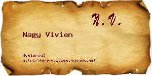 Nagy Vivien névjegykártya